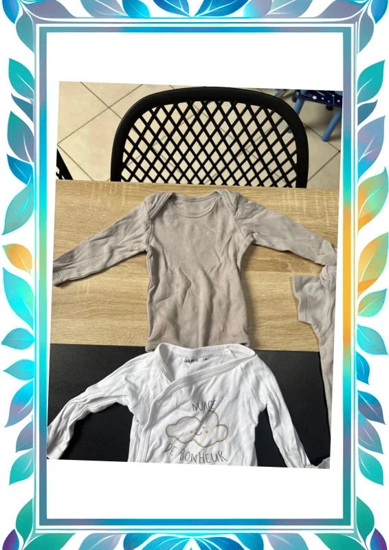 Lot body's met lange en korte mouwen 6 maanden – photo 2